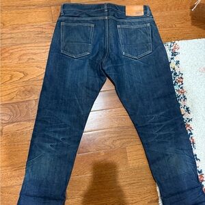Men’s Dark Indigo Straight Leg LSG jeans, size 30” waist.